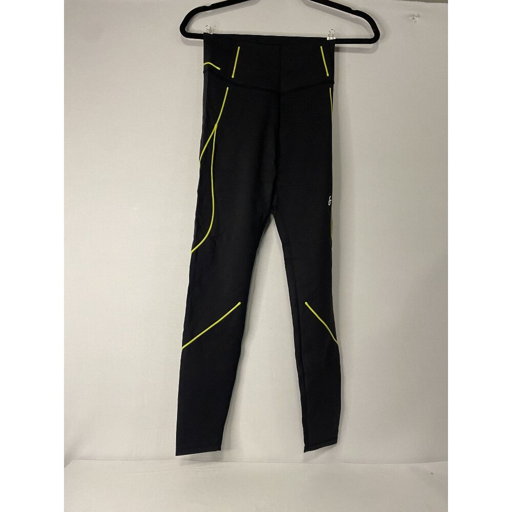 Fanka Womens Body Contour Leggings Black/Yellow Size M